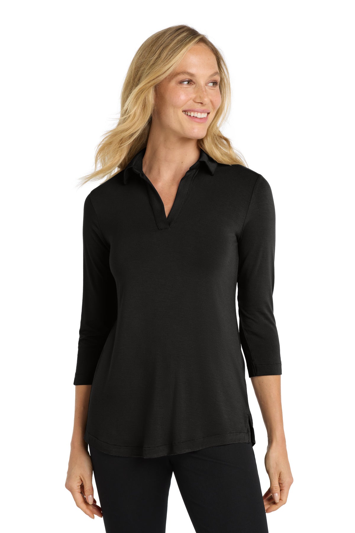 Port Authority  Women's Luxe Knit Tunic. LK5601 - Deep Black