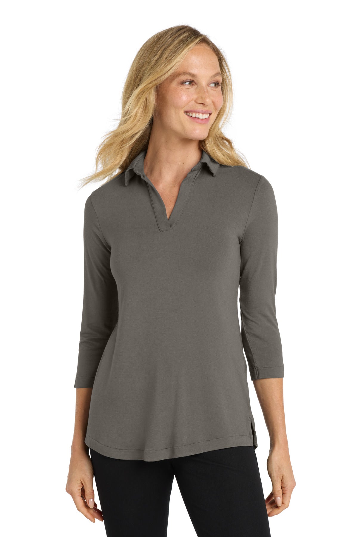 Port Authority  Women's Luxe Knit Tunic. LK5601 - Sterling Grey