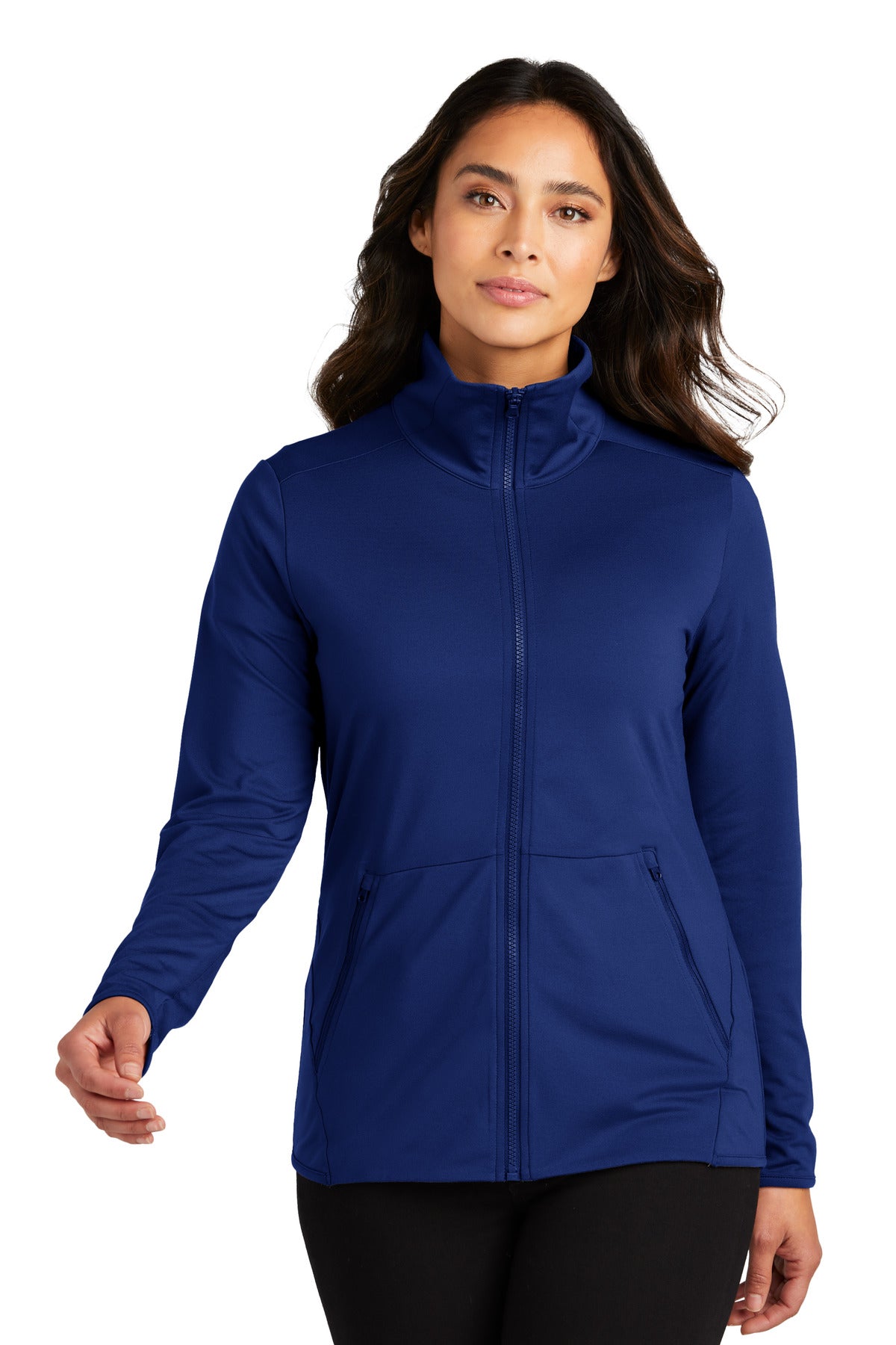Port Authority Women's Accord Stretch Fleece Full-Zip LK595 - Royal