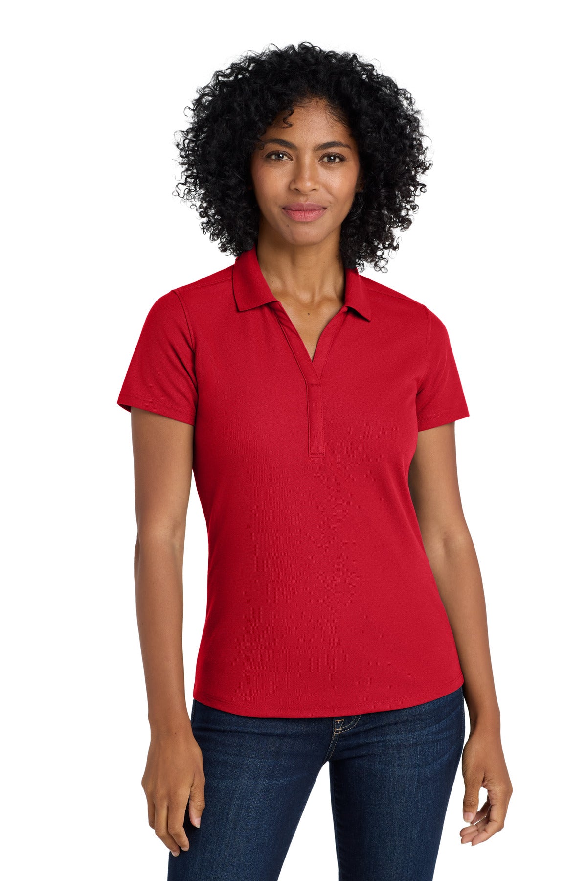 Port Authority  Women's EZPerformance  Pique Polo. LK600 - Apple Red