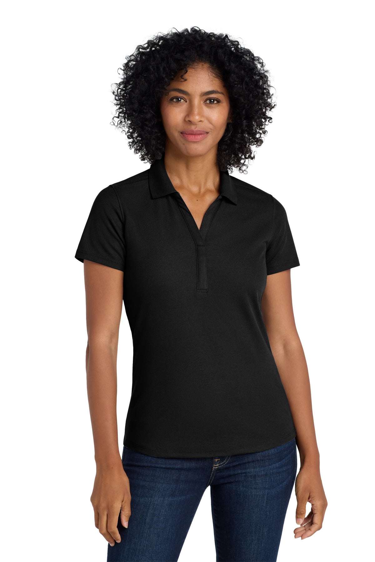 Port Authority  Women's EZPerformance  Pique Polo. LK600 - Black