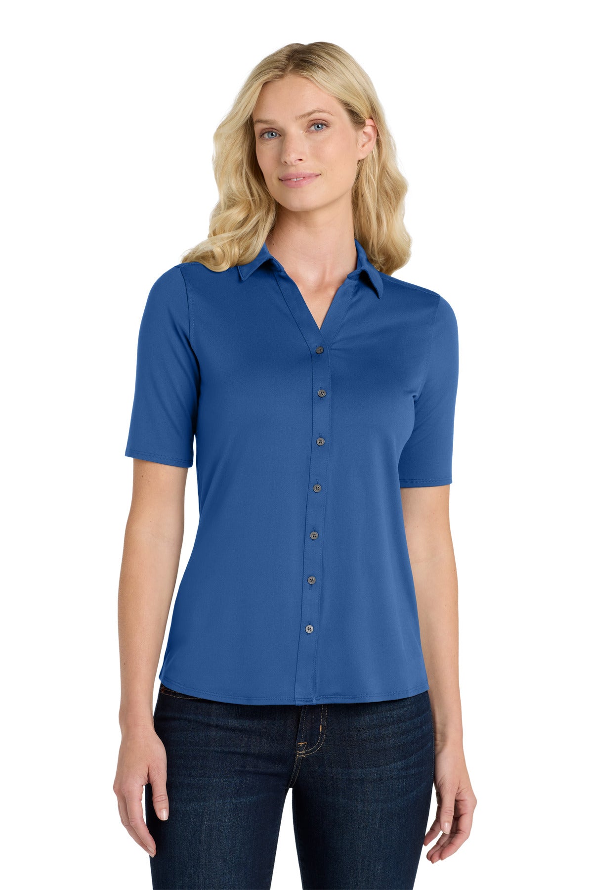 Port Authority Women's City Stretch Top. LK682 - True Blue