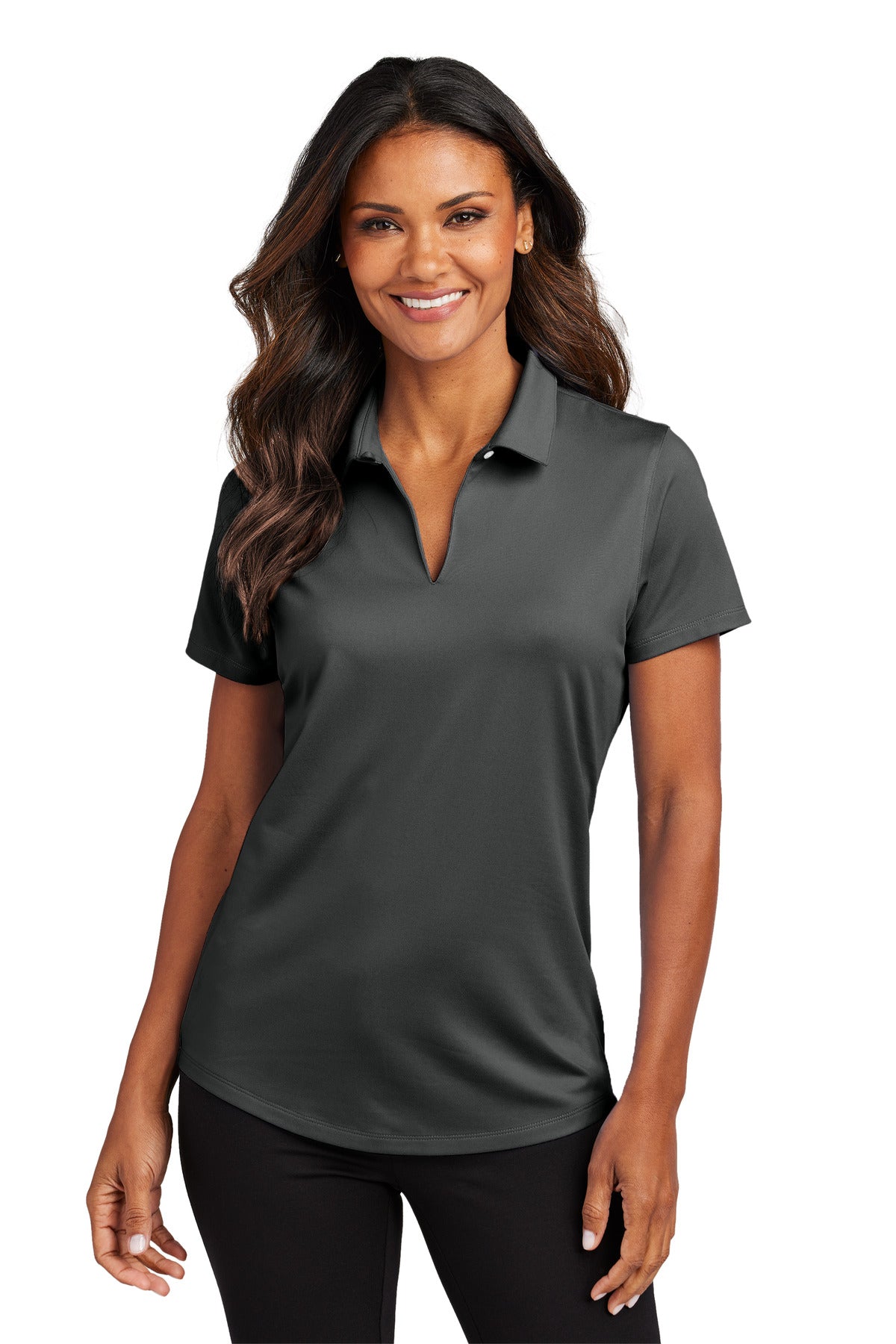 Port Authority Women's City Stretch Polo LK683 - Graphite