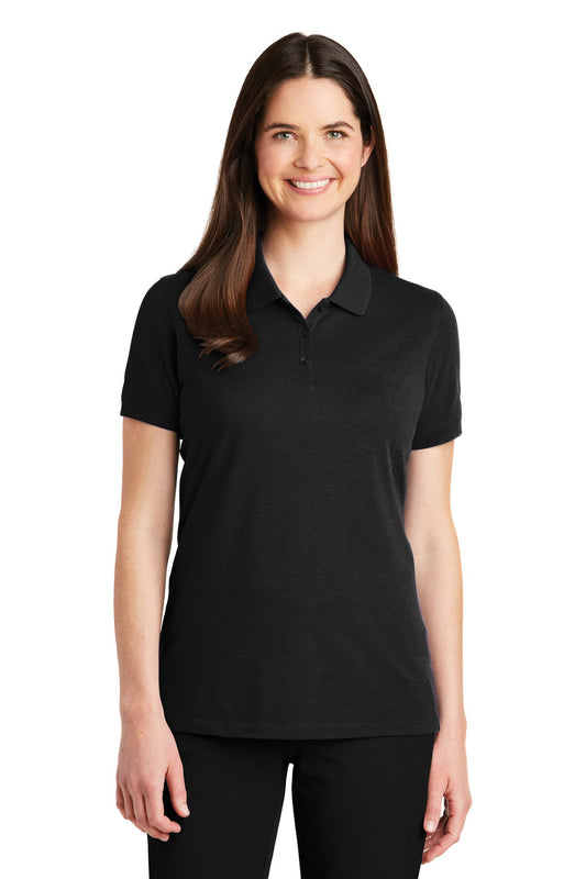 Port Authority Women's EZCotton Polo. LK8000 - Black