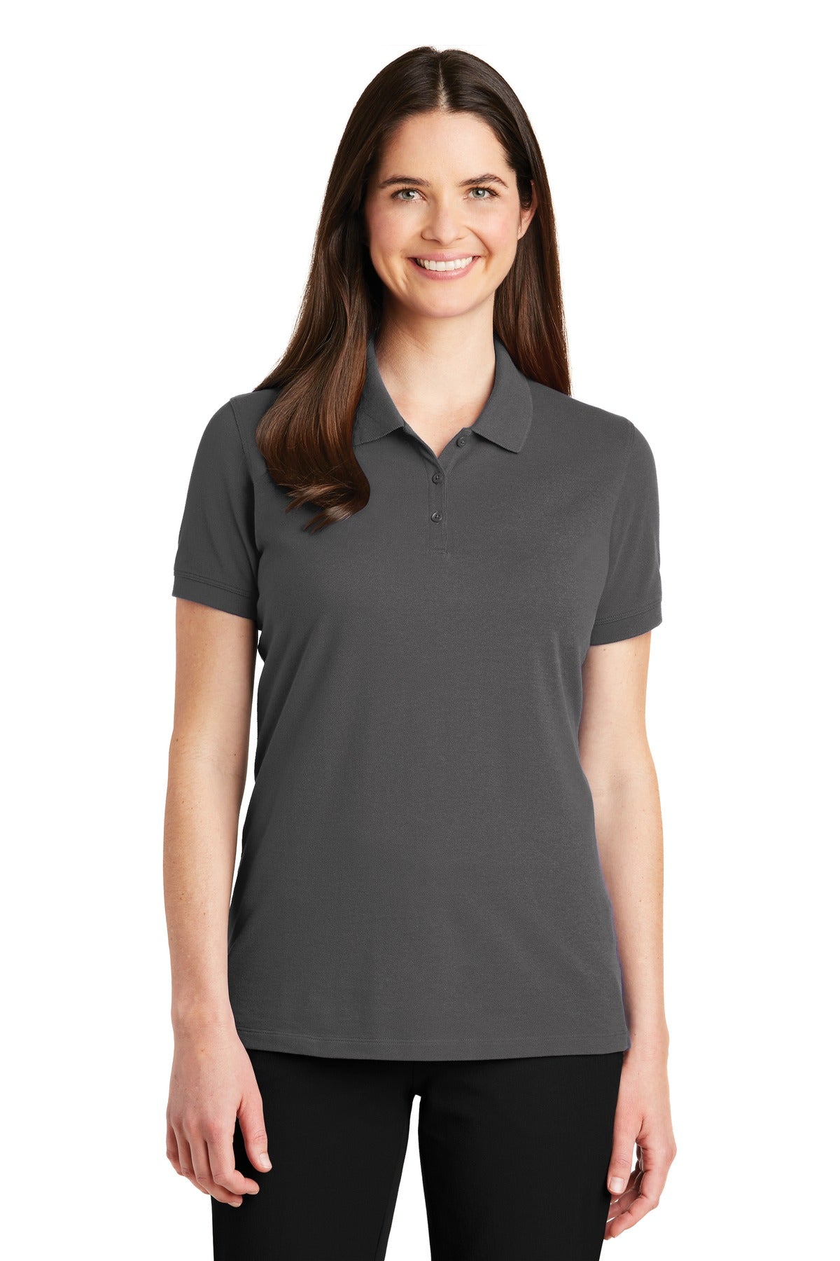 Port Authority Women's EZCotton Polo. LK8000 - Sterling Grey