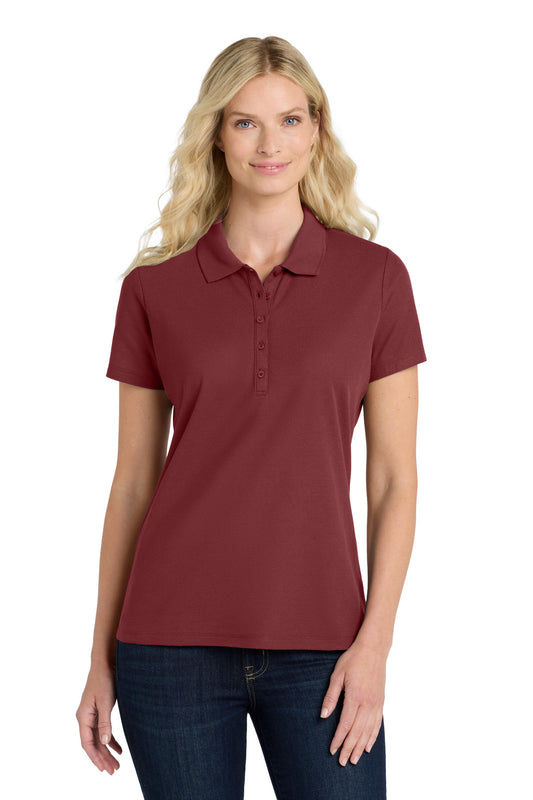 Port Authority Women's SuperPro React  Polo. LK810 - Burgundy