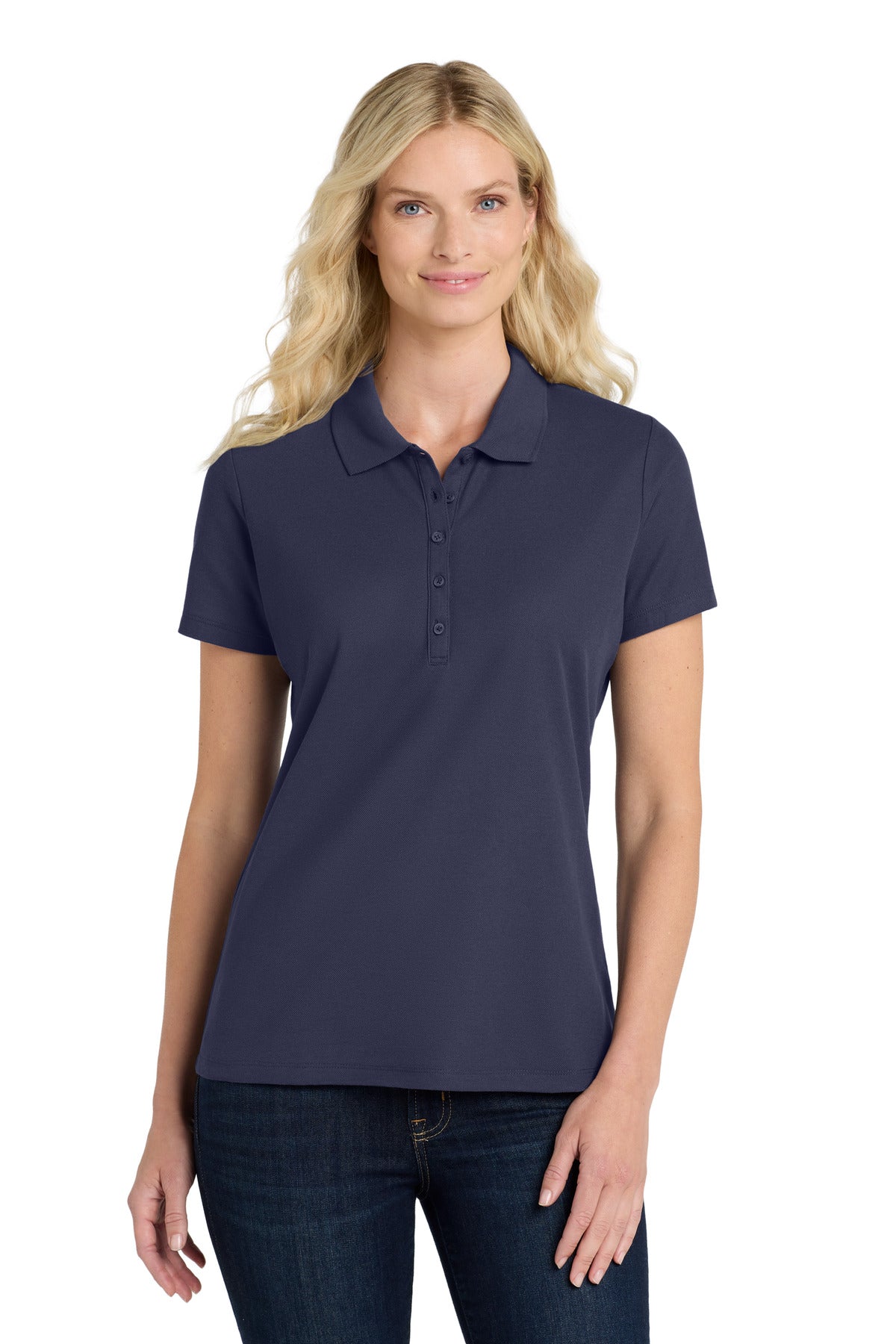 Port Authority Women's SuperPro React  Polo. LK810 - True Navy