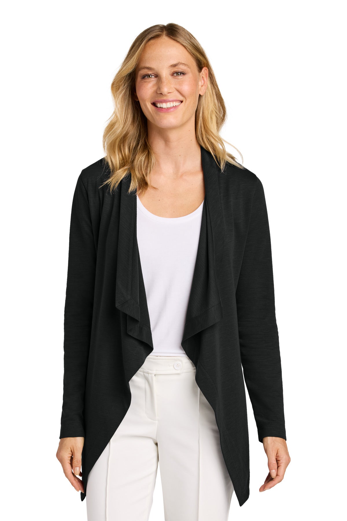 Port Authority Women's Breakwater Open Cardigan LK820 - Deep Black