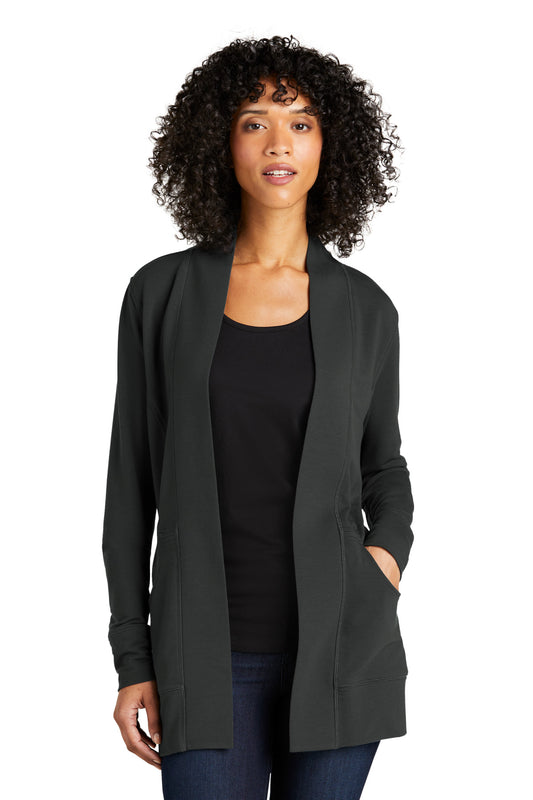 Port Authority Women's Microterry Cardigan LK825 - Charcoal