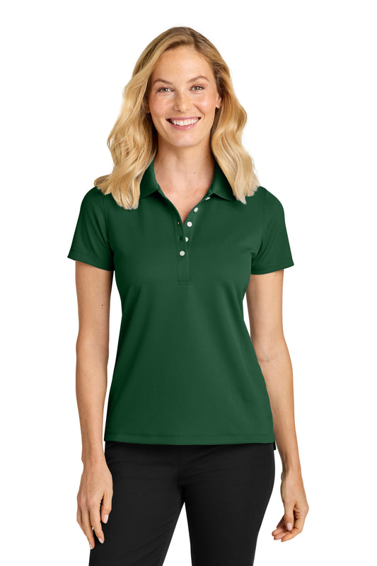 Port Authority Women's Dry Zone Stain-Release Grid Polo LK845 - Hunter Green