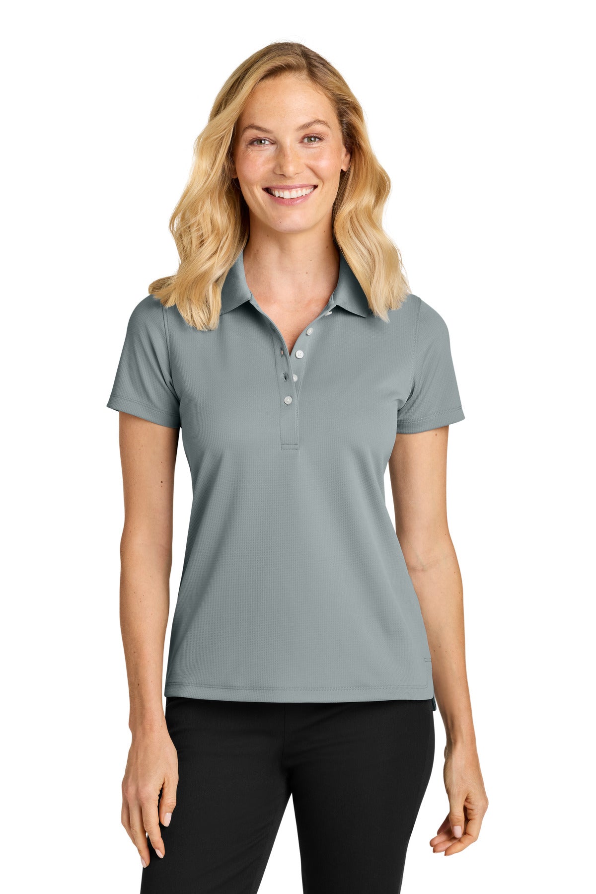 Port Authority Women's Dry Zone Stain-Release Grid Polo LK845 - Light Sterling Grey
