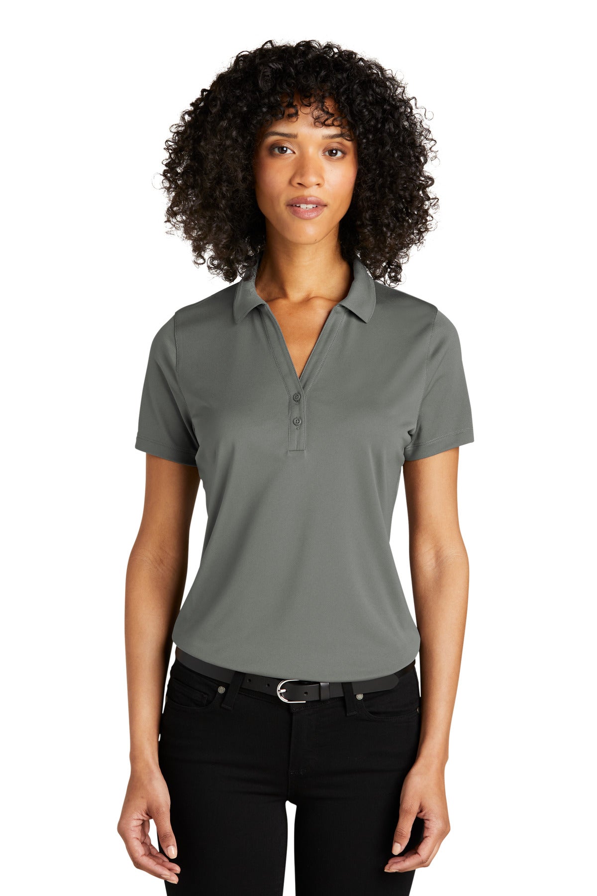 Port Authority Women's C-FREE Performance Polo LK863 - Smoke Grey