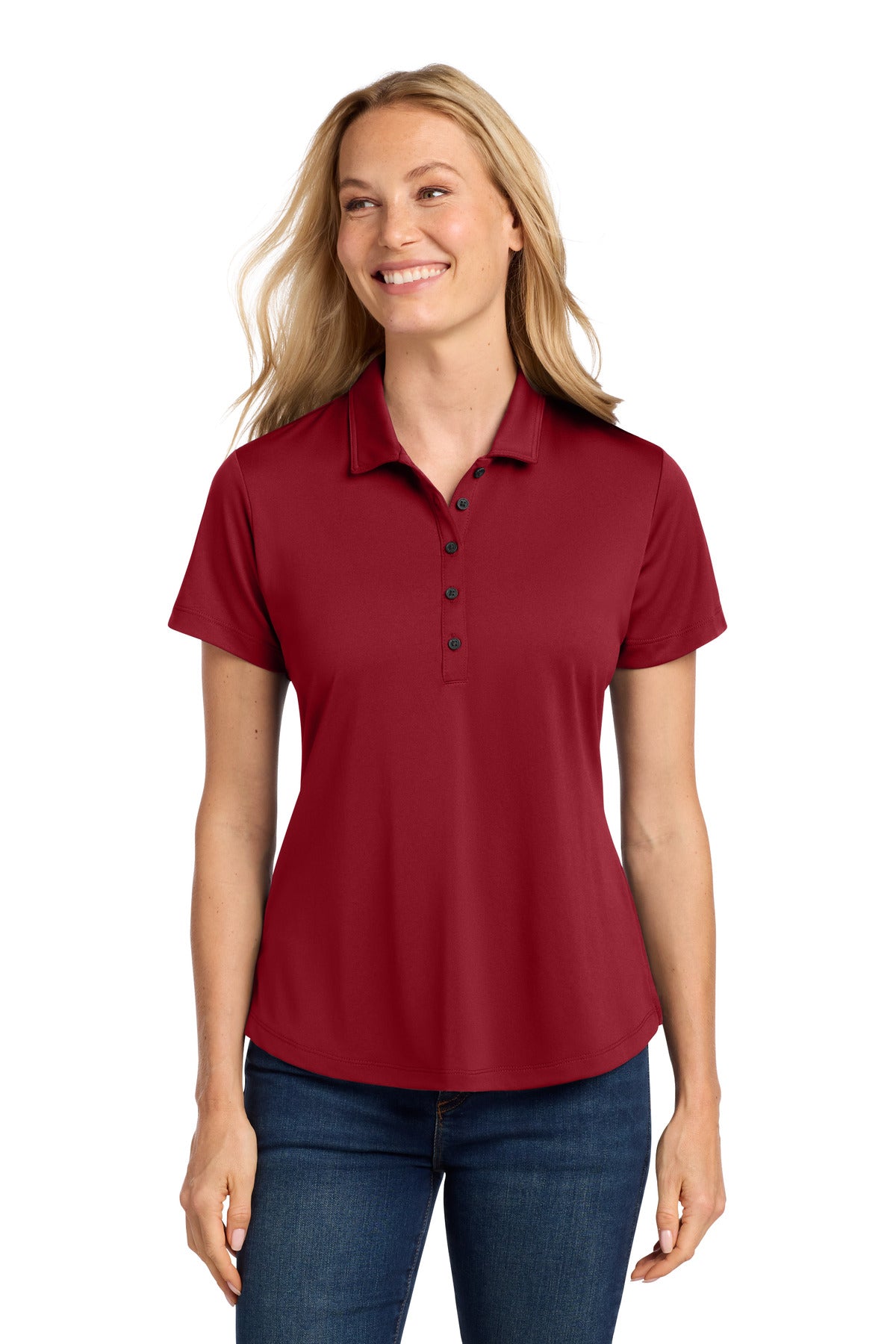 Port Authority Women's C-FREE Snag-Proof Polo LK864 - Rich Red