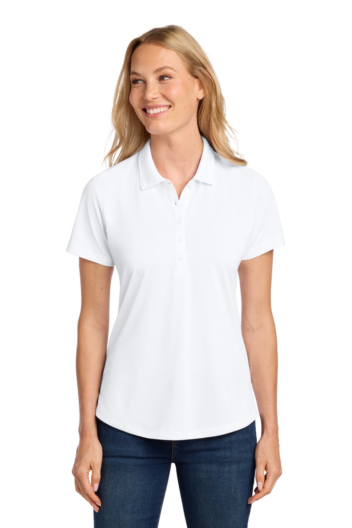 Port Authority Women's C-FREE Snag-Proof Polo LK864 - White