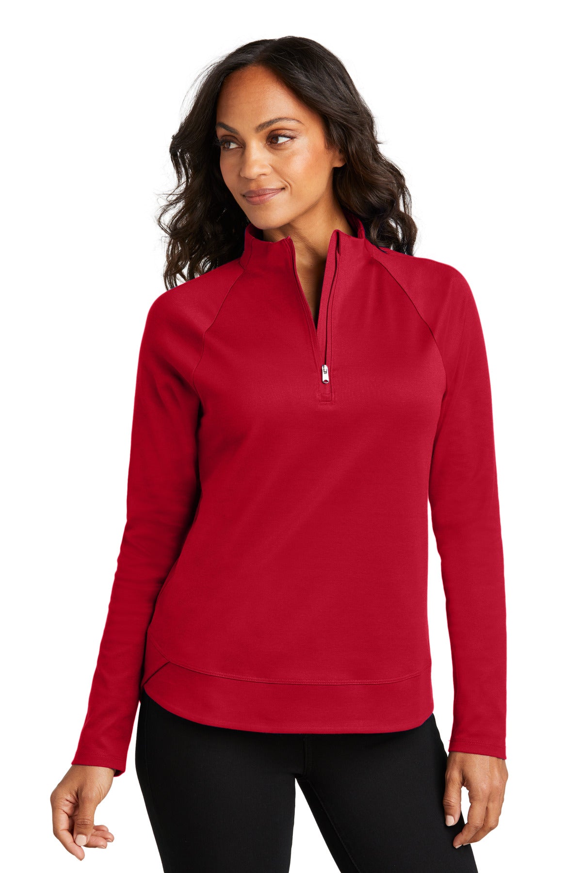 Port Authority Women's C-FREE Cypress 1/4-Zip LK870 - Rich Red