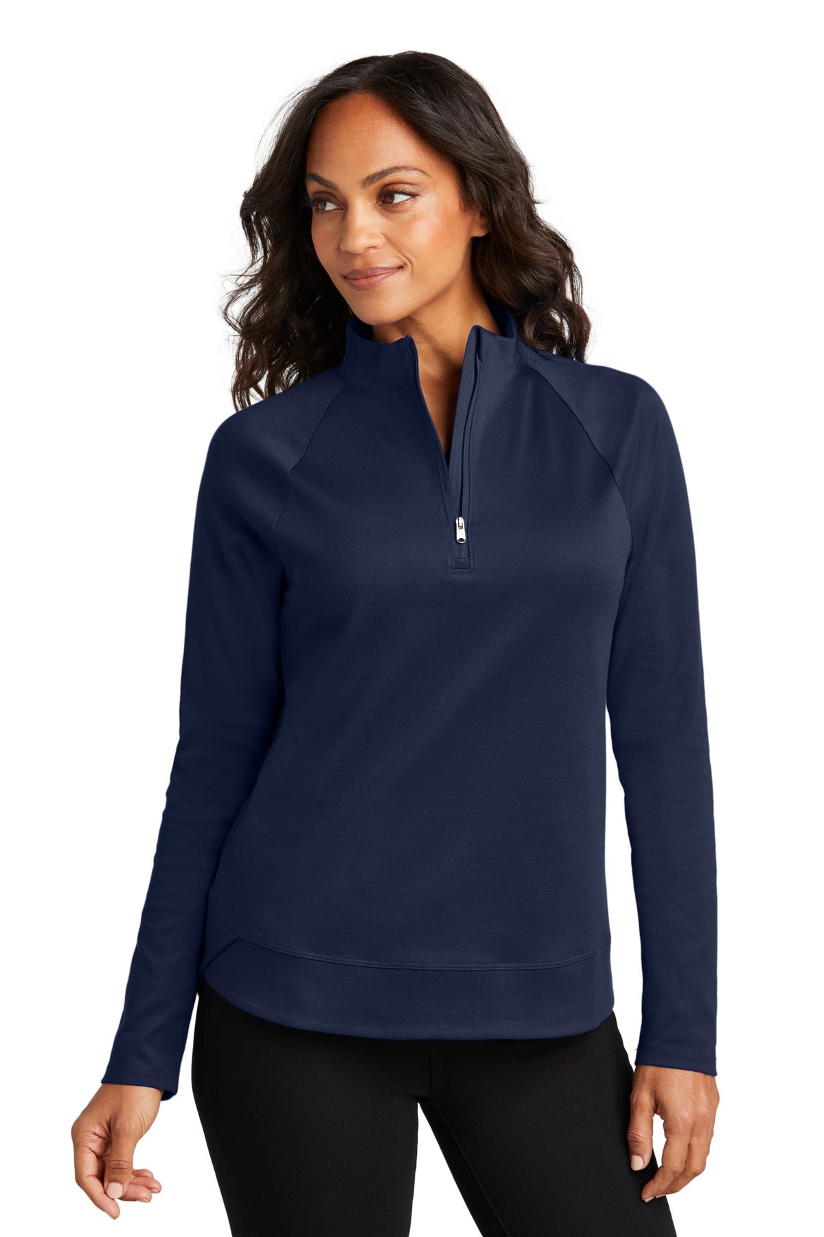 Port Authority Women's C-FREE Cypress 1/4-Zip LK870 - True Navy