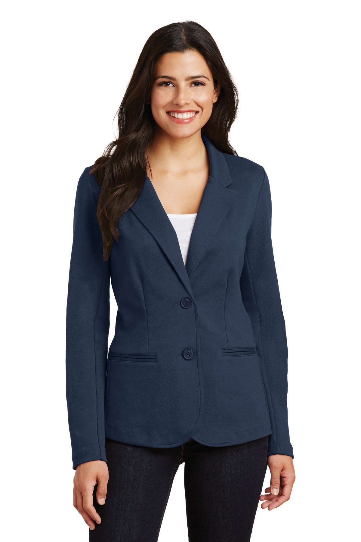 Port Authority Women's Knit Blazer. LM2000 - Deep Navy