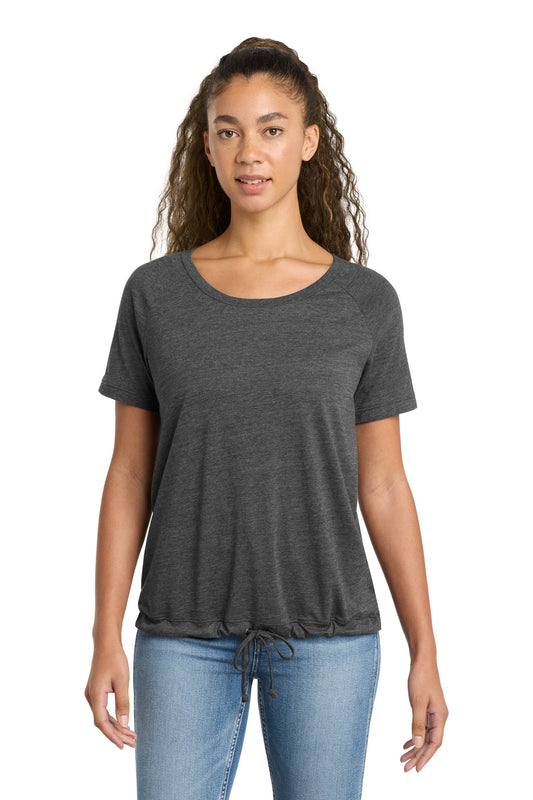 New Era  Women's Tri-Blend Performance Cinch Tee. LNEA133 - Dark Graphite