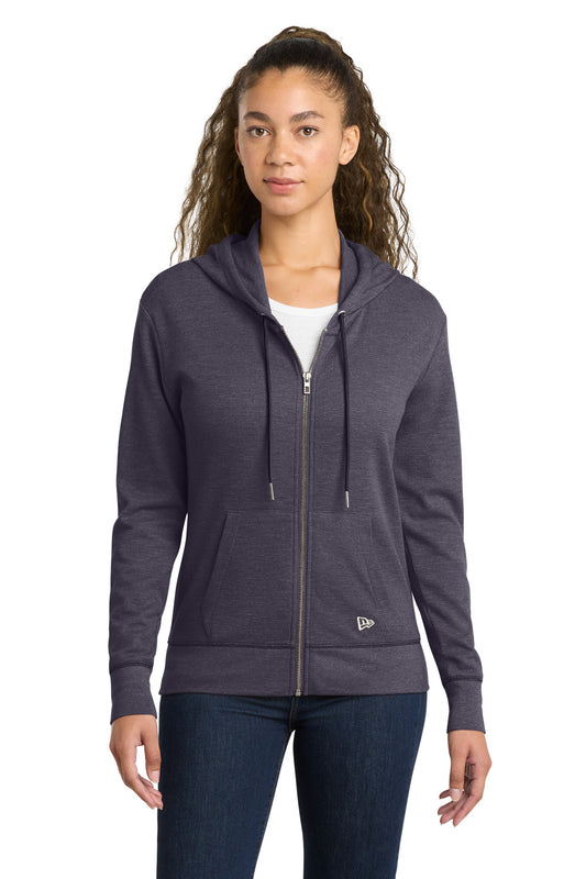 New Era Women's Thermal Full-Zip Hoodie LNEA141 - True Navy Heather