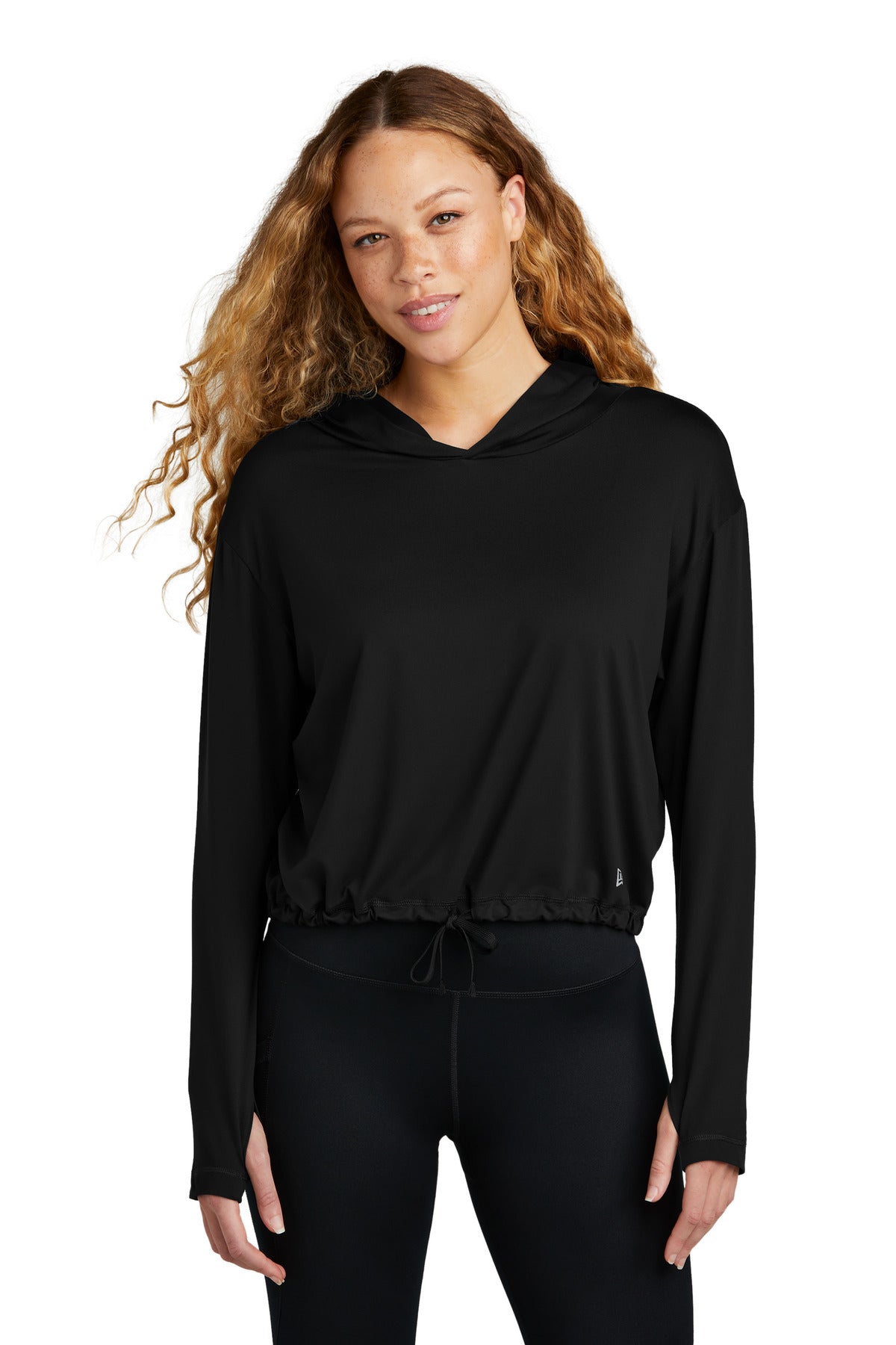New Era Women's Power Long Sleeve Hoodie LNEA229 - Black