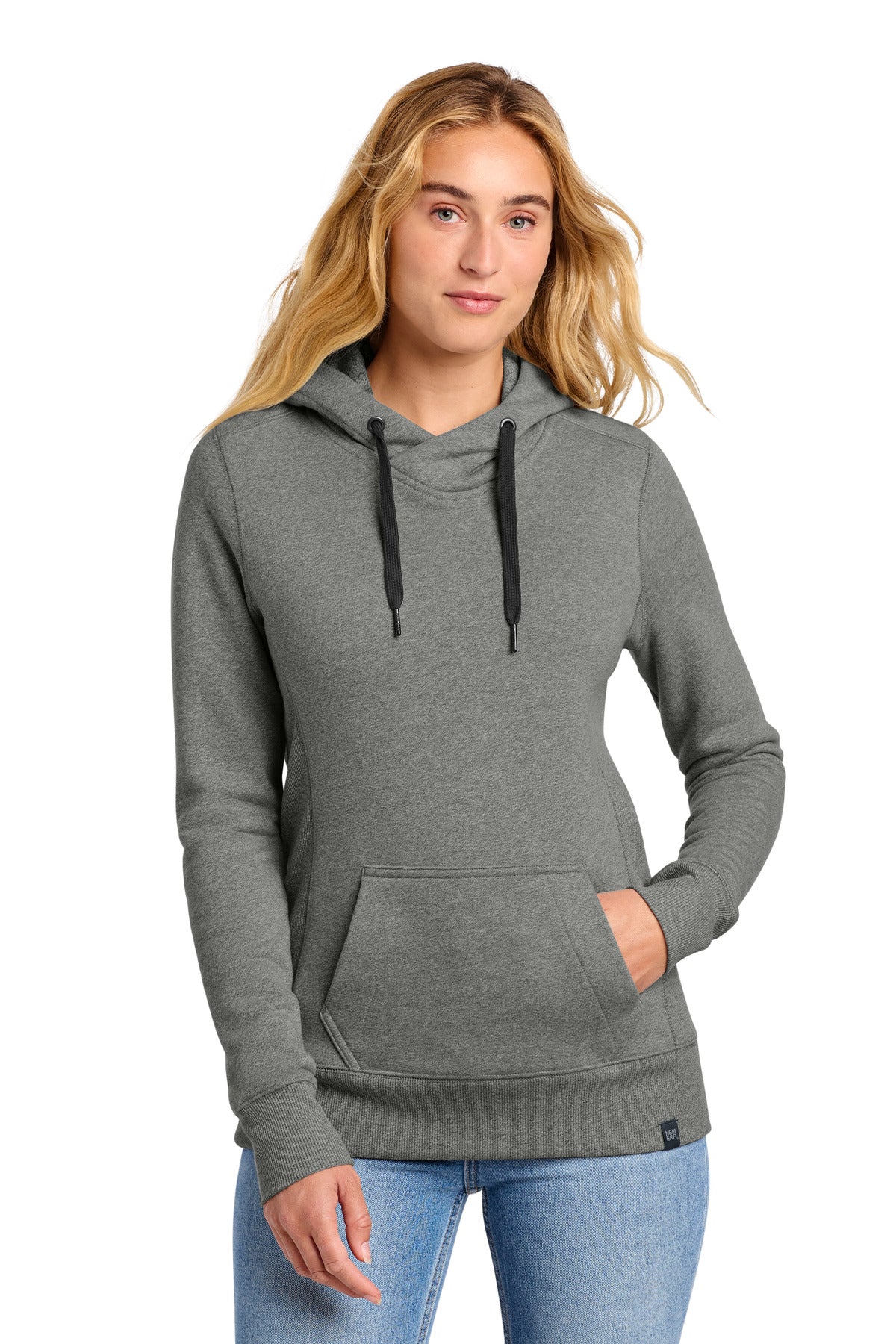 New Era  Women's French Terry Pullover Hoodie. LNEA500 - Black Twist