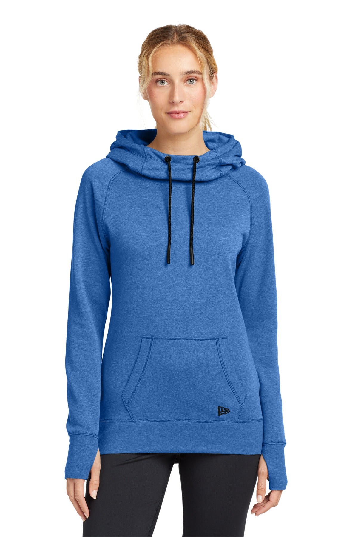 New Era  Women's Tri-Blend Fleece Pullover Hoodie. LNEA510 - Royal Heather
