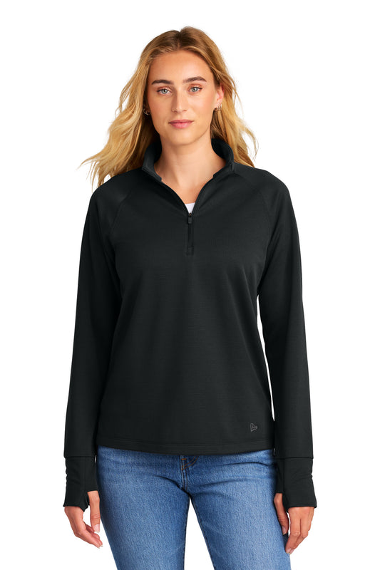 New Era Women's Stand Out 1/4-Zip LNEA515 - Black