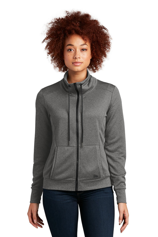 New Era Women's Performance Terry Full-Zip Cowl LNEA530 - Graphite Heather