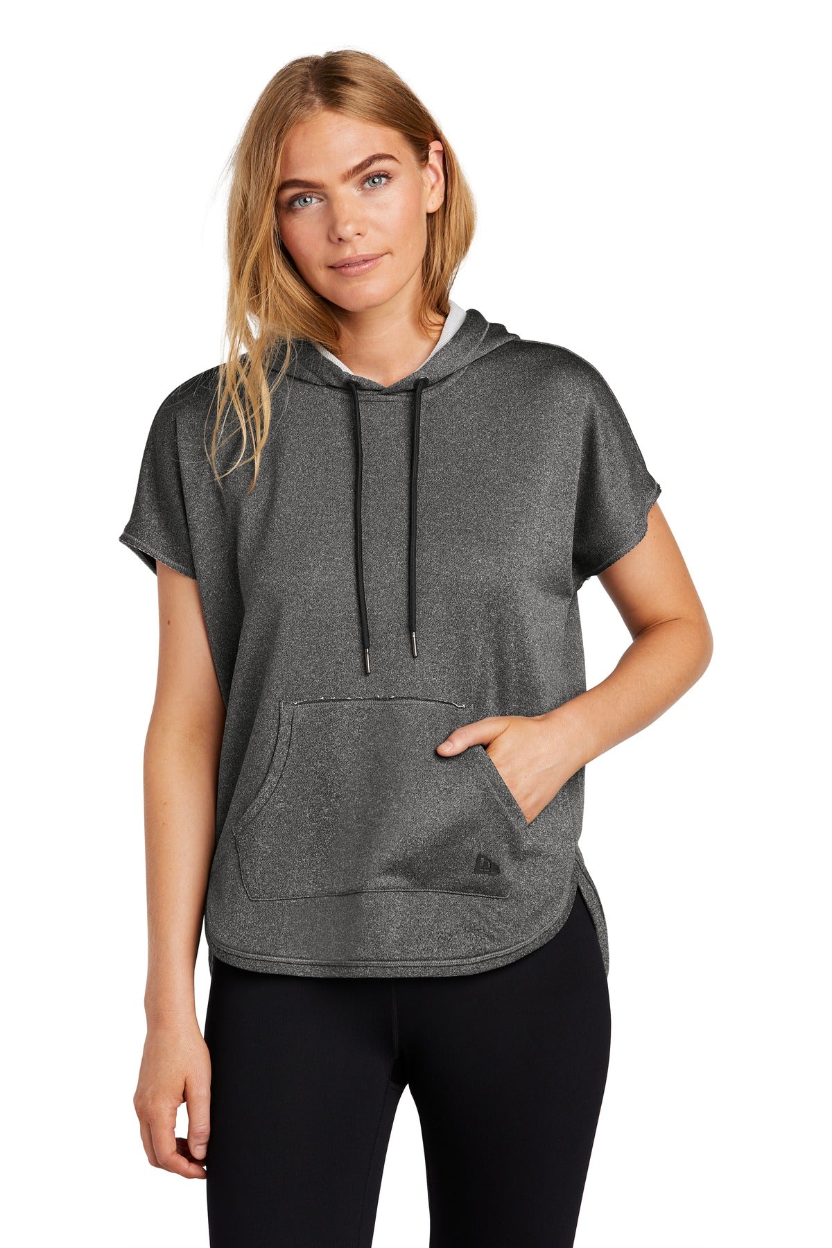 New Era  Women's Performance Terry Short Sleeve Hoodie LNEA533 - Graphite Heather