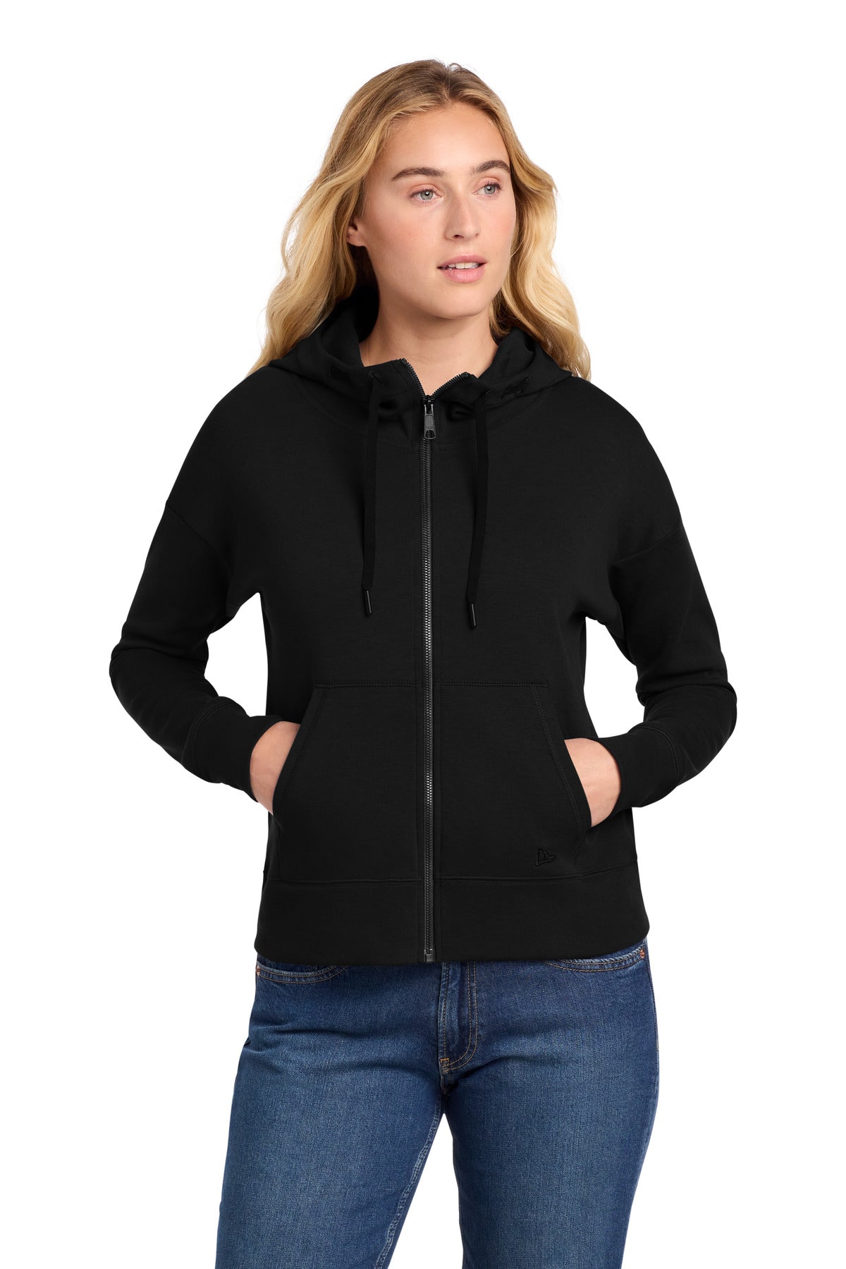 New Era Women's STS Full-Zip Hoodie LNEA540 - Black