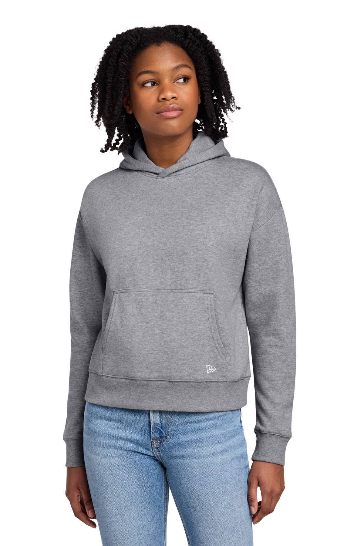 New Era Women's Comeback Fleece Pullover Hoodie LNEA550 - Athletic Heather