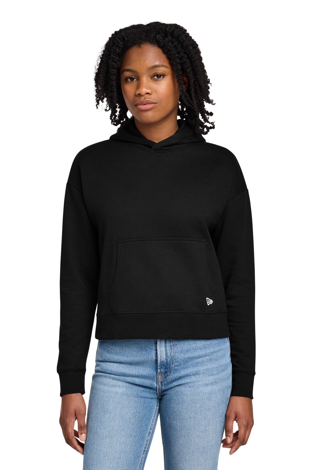 New Era Women's Comeback Fleece Pullover Hoodie LNEA550 - Black