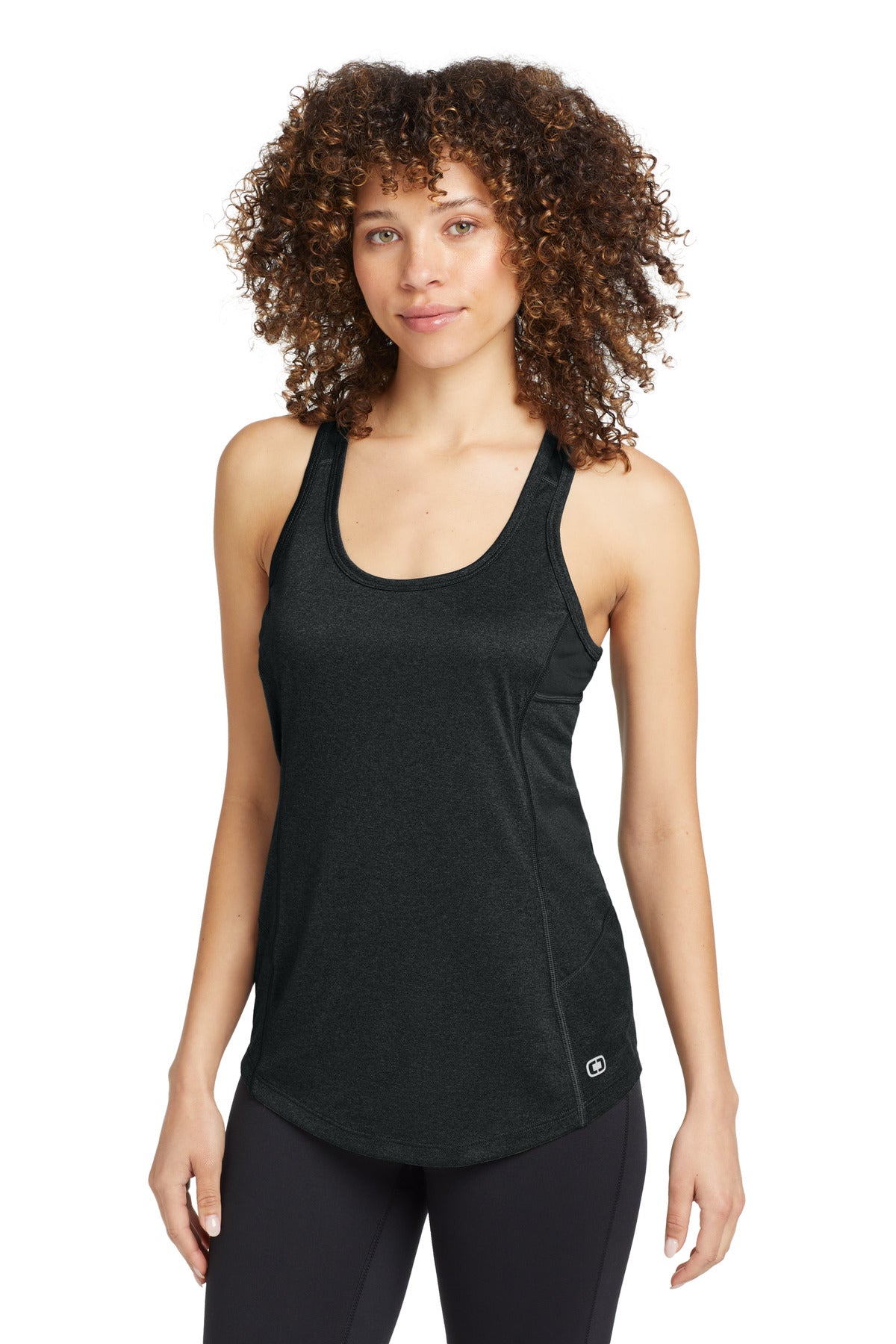 OGIO Women's Racerback Pulse Tank. LOE322 - Blacktop