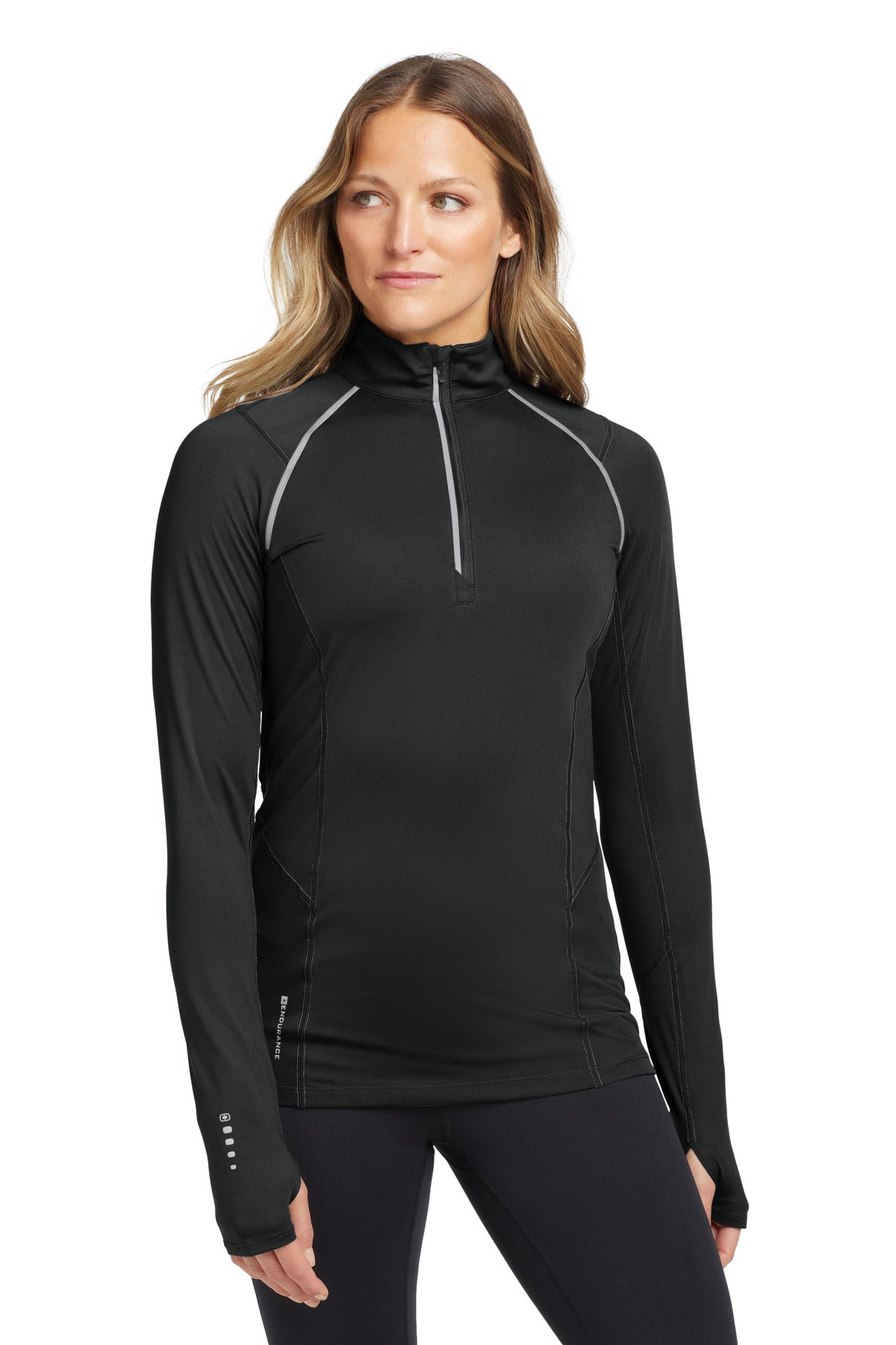 OGIO Women's Nexus 1/4-Zip Pullover. LOE335 - Blacktop