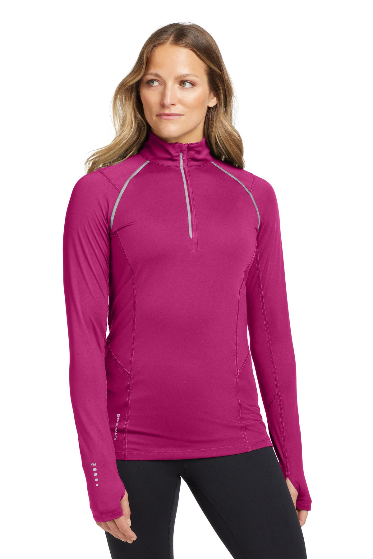 OGIO Women's Nexus 1/4-Zip Pullover. LOE335 - Flush Pink