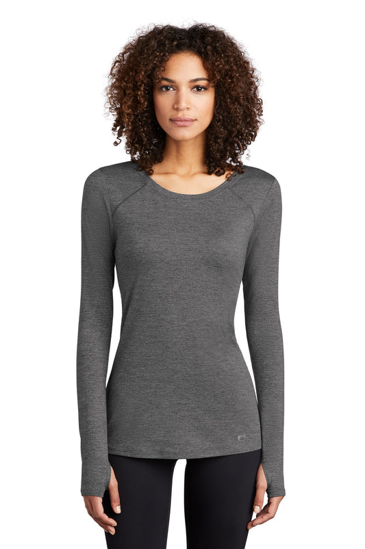 OGIO  Women's Force Long Sleeve Tee LOE340 - Gear Grey Heather
