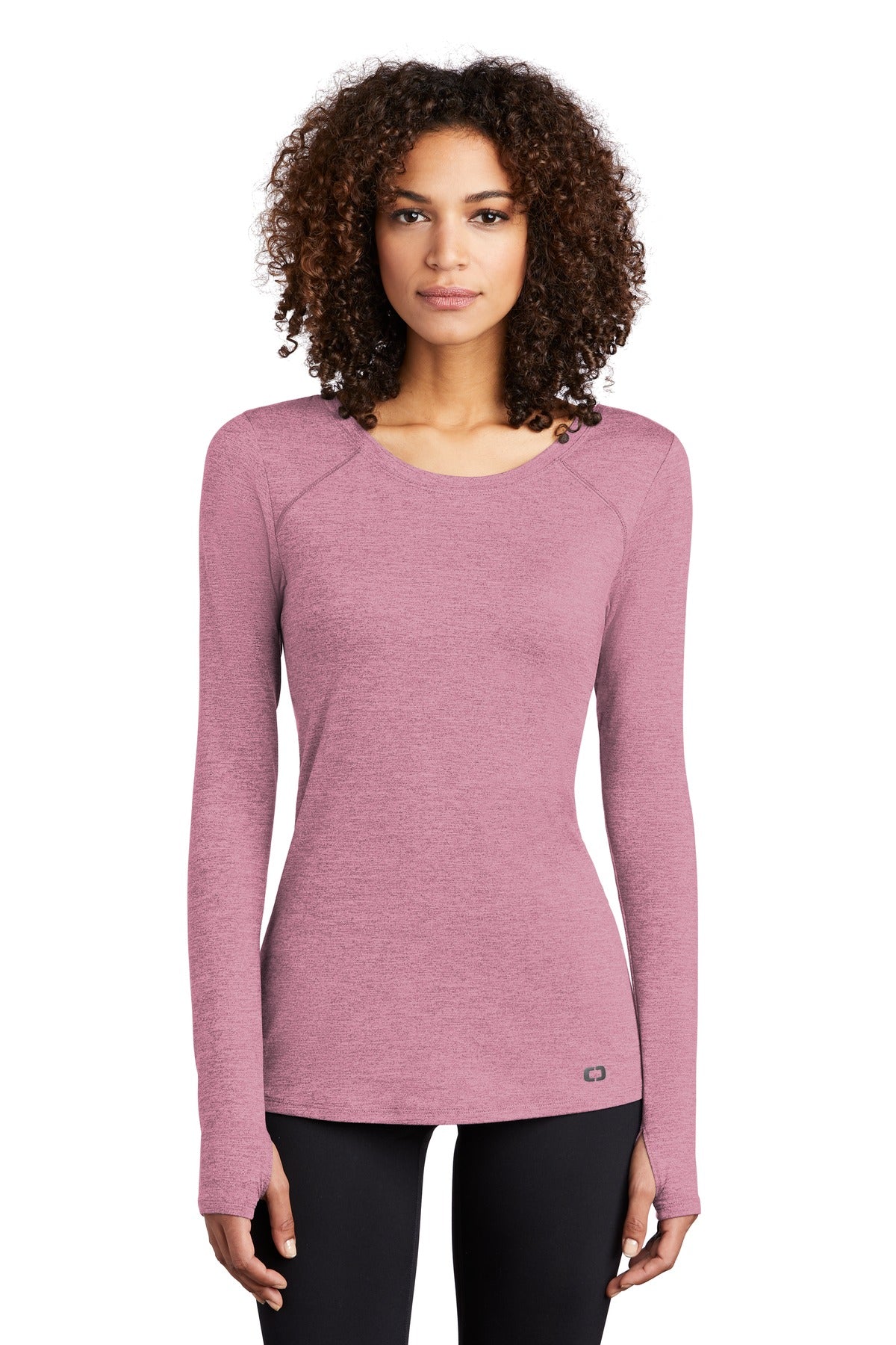 OGIO  Women's Force Long Sleeve Tee LOE340 - Lilac Heather