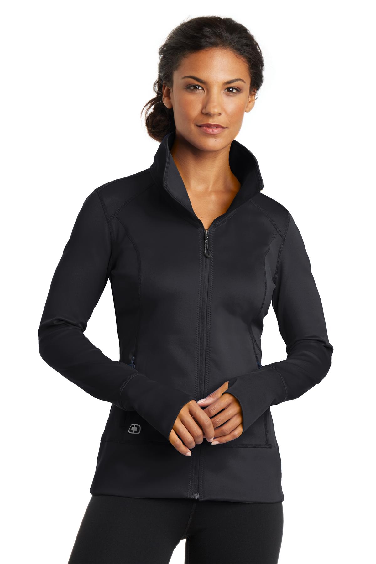 OGIO Women's Fulcrum Full-Zip. LOE700 - Blacktop