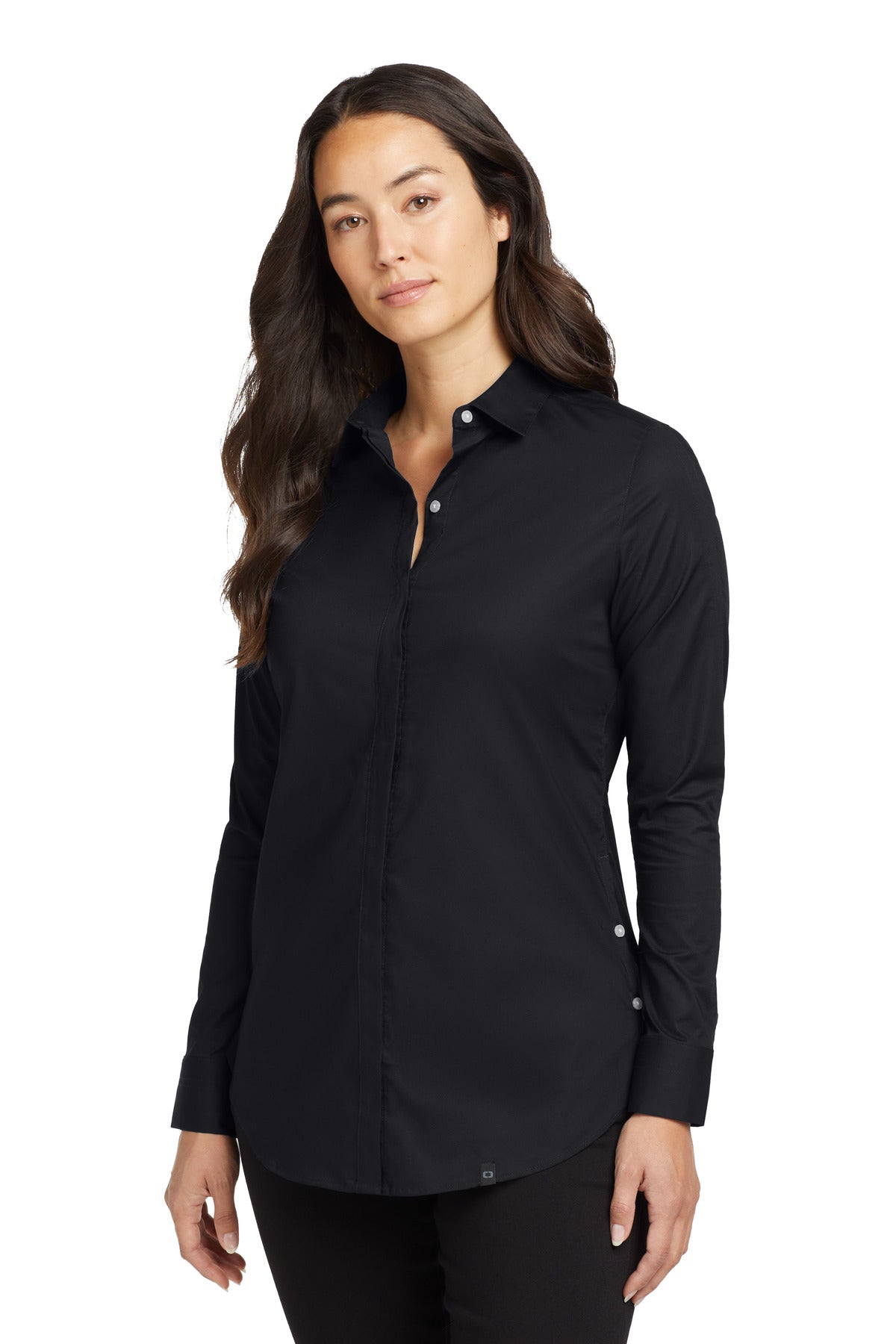 OGIO  Women's Commuter Woven Tunic. LOG1002 - Blacktop