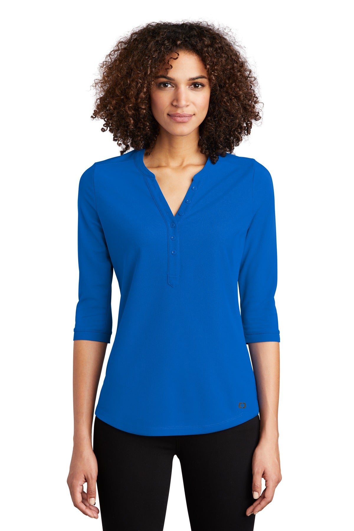 OGIO Women's Jewel Henley LOG104 - Electric Blue