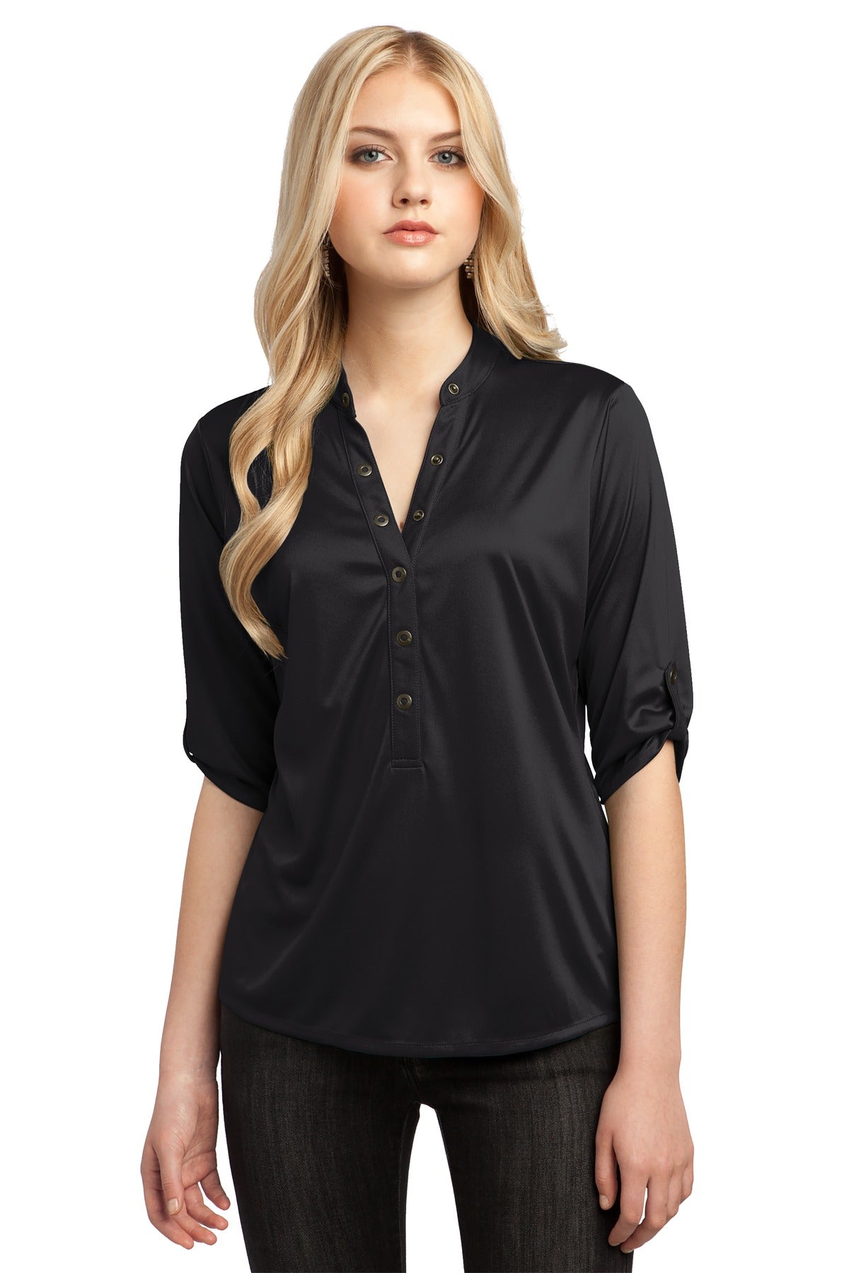 OGIO - Crush Henley. LOG111 - Blacktop
