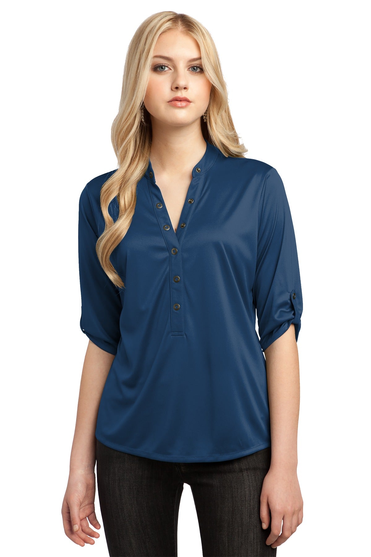 OGIO - Crush Henley. LOG111 - Blue Indigo