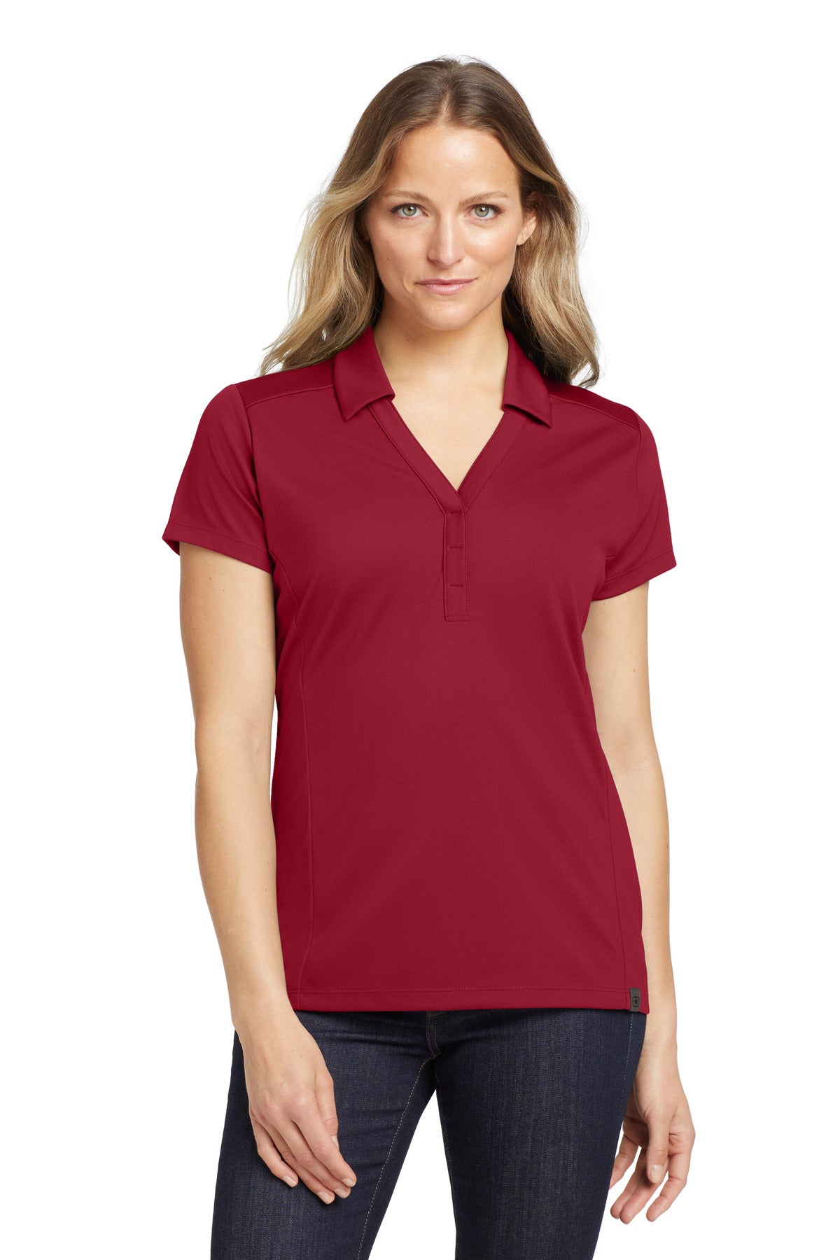 OGIO Women's Framework Polo. LOG125 - Signal Red