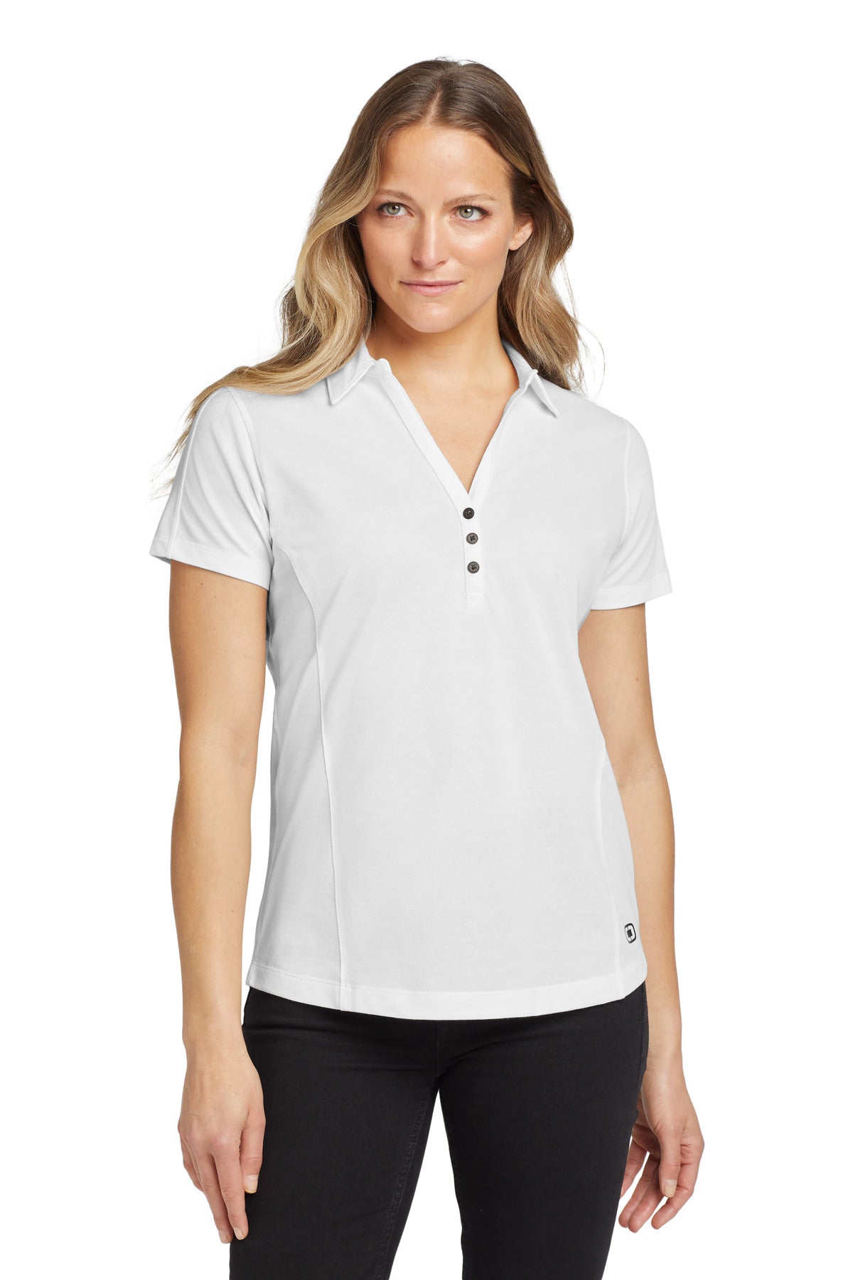 OGIO Women's Onyx Polo. LOG126 - White