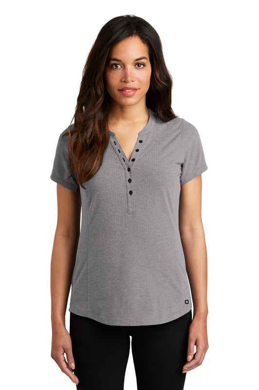 OGIO   Women's Tread Henley. LOG136 - Grey Heather