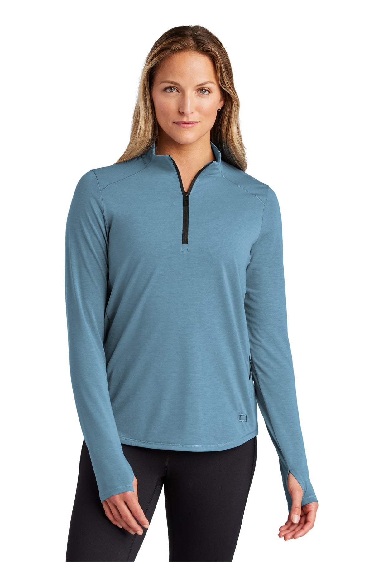 OGIO Women's Motion 1/4-Zip LOG153 - Blue Mist