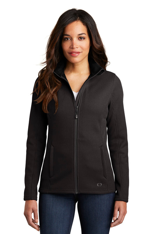 OGIO  Women's Grit Fleece Jacket. LOG727 - Blacktop