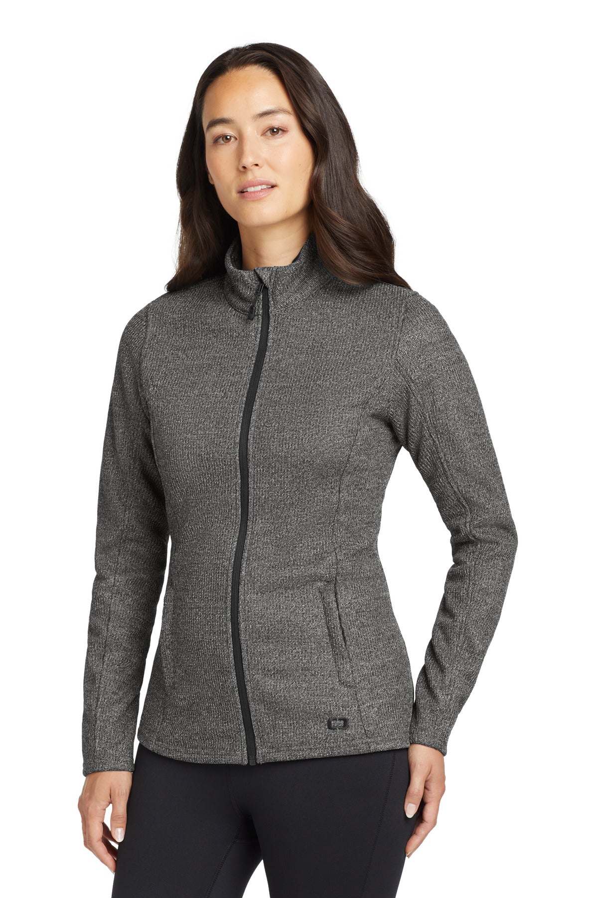 OGIO  Women's Grit Fleece Jacket. LOG727 - Diesel Grey Heather