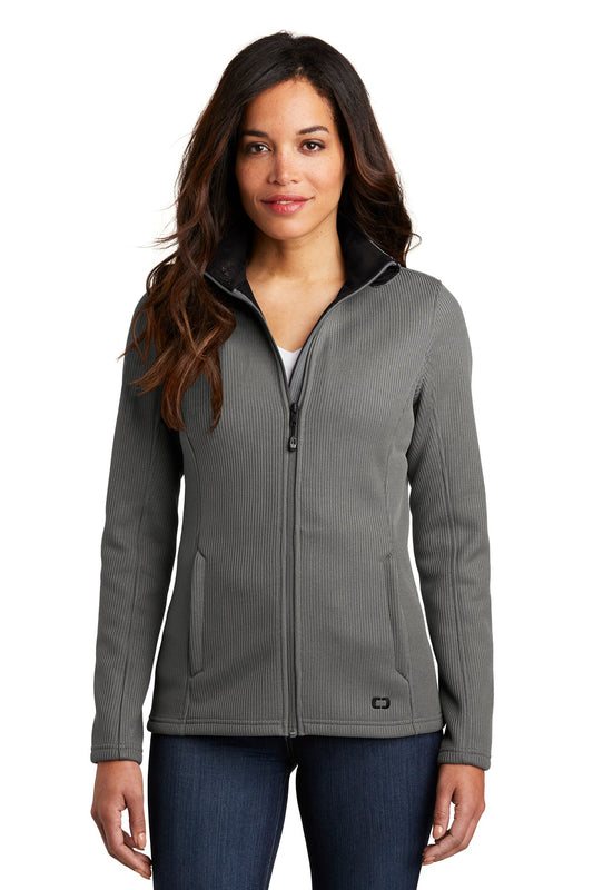 OGIO  Women's Grit Fleece Jacket. LOG727 - Gear Grey