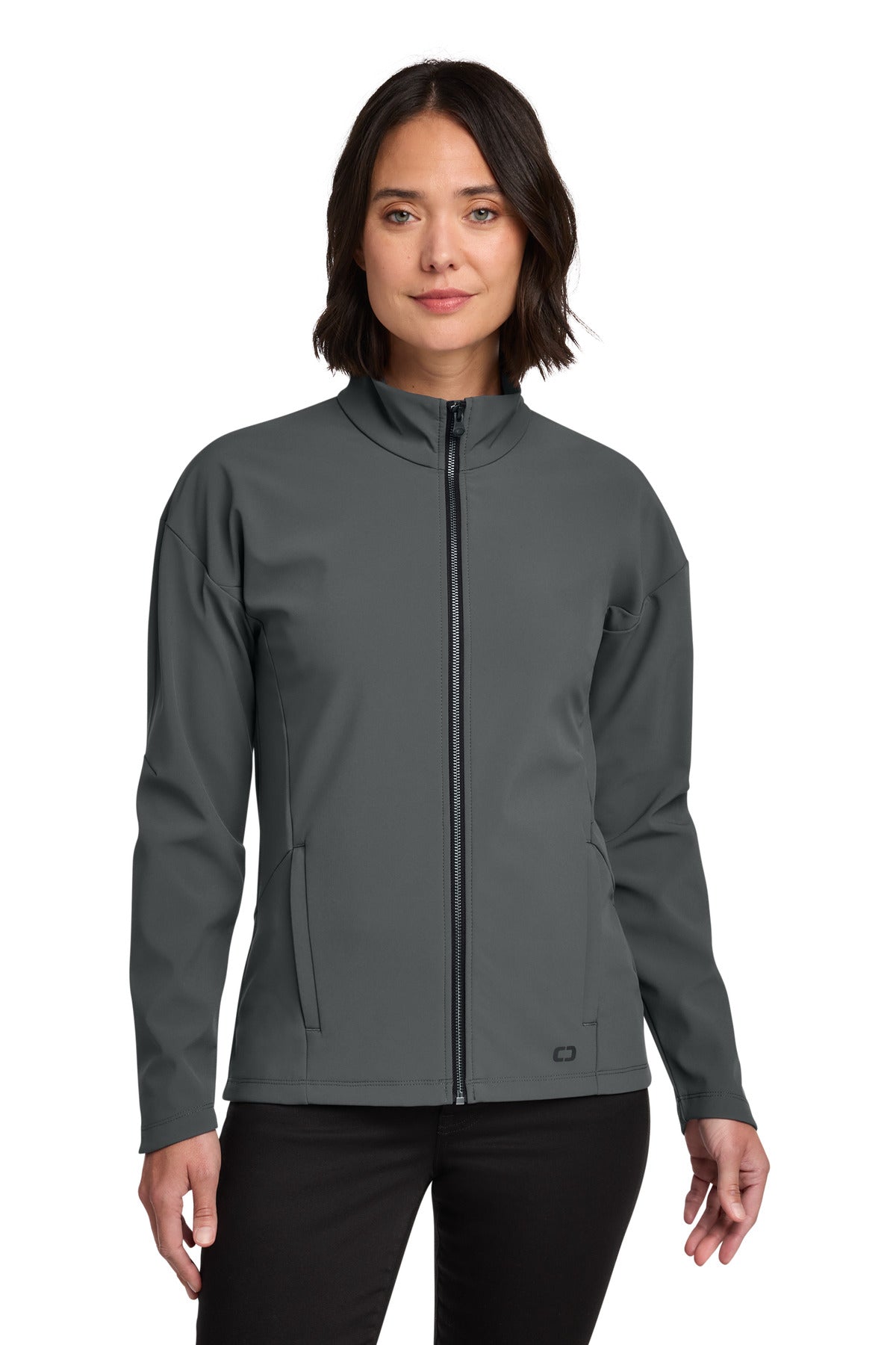 OGIO Women's Commuter Full-Zip Soft Shell LOG755 - Diesel Grey